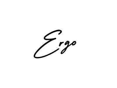 Ergo stylish signature style. Best Handwritten Sign (AmerikaSignatureDemo-Regular) for my name. Handwritten Signature Collection Ideas for my name Ergo. Ergo signature style 3 images and pictures png