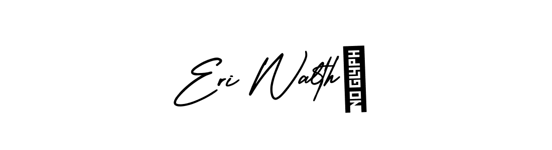 AmerikaSignatureDemo-Regular is a professional signature style that is perfect for those who want to add a touch of class to their signature. It is also a great choice for those who want to make their signature more unique. Get Eri Walthé name to fancy signature for free. Eri Walthé signature style 3 images and pictures png