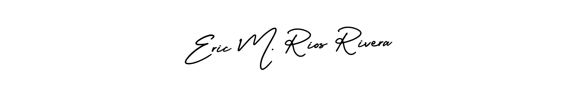 Make a beautiful signature design for name Eric M. Rios Rivera. With this signature (AmerikaSignatureDemo-Regular) style, you can create a handwritten signature for free. Eric M. Rios Rivera signature style 3 images and pictures png