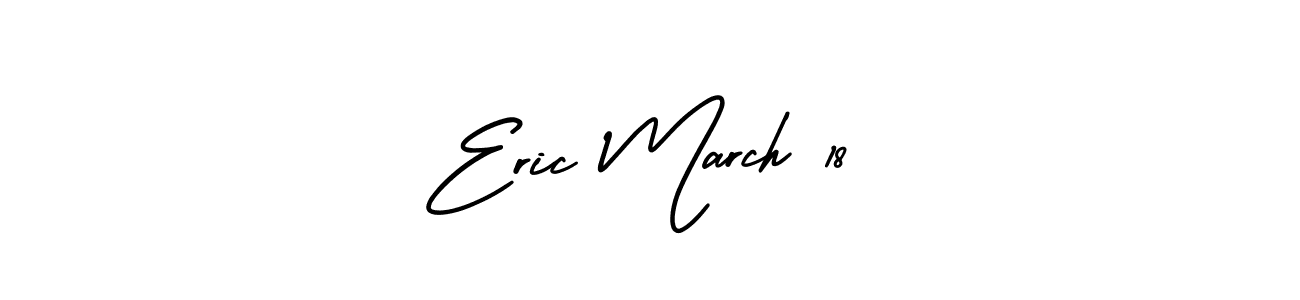 Also You can easily find your signature by using the search form. We will create Eric March 18 name handwritten signature images for you free of cost using AmerikaSignatureDemo-Regular sign style. Eric March 18 signature style 3 images and pictures png