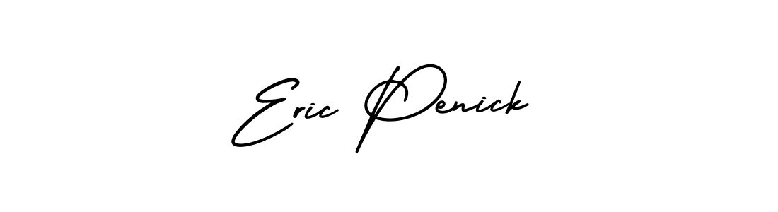 You should practise on your own different ways (AmerikaSignatureDemo-Regular) to write your name (Eric Penick) in signature. don't let someone else do it for you. Eric Penick signature style 3 images and pictures png