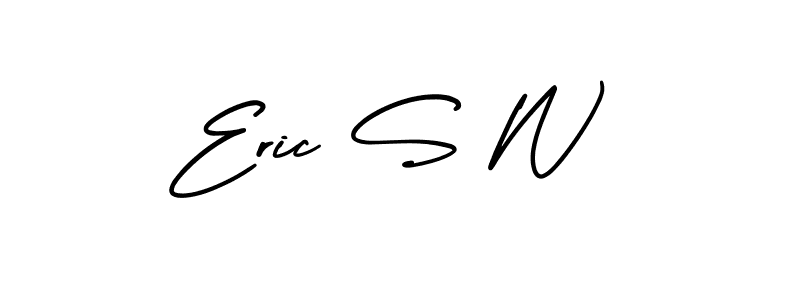 Eric S W stylish signature style. Best Handwritten Sign (AmerikaSignatureDemo-Regular) for my name. Handwritten Signature Collection Ideas for my name Eric S W. Eric S W signature style 3 images and pictures png