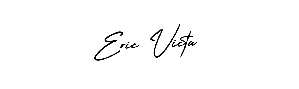 The best way (AmerikaSignatureDemo-Regular) to make a short signature is to pick only two or three words in your name. The name Eric Victa include a total of six letters. For converting this name. Eric Victa signature style 3 images and pictures png