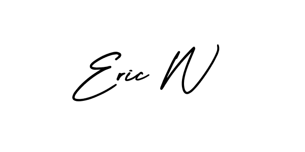 Create a beautiful signature design for name Eric W. With this signature (AmerikaSignatureDemo-Regular) fonts, you can make a handwritten signature for free. Eric W signature style 3 images and pictures png