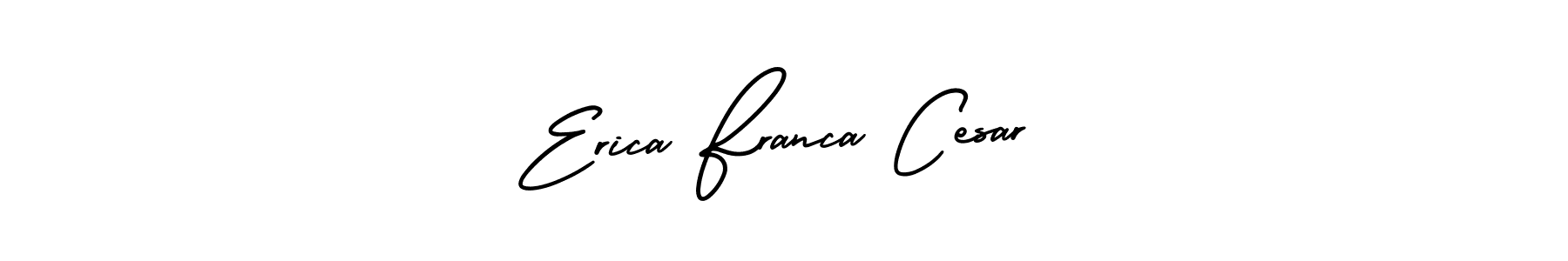 Check out images of Autograph of Erica Franca Cesar name. Actor Erica Franca Cesar Signature Style. AmerikaSignatureDemo-Regular is a professional sign style online. Erica Franca Cesar signature style 3 images and pictures png