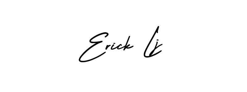 Also You can easily find your signature by using the search form. We will create Erick Lj name handwritten signature images for you free of cost using AmerikaSignatureDemo-Regular sign style. Erick Lj signature style 3 images and pictures png