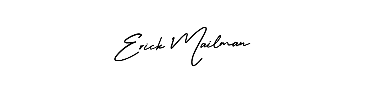 Check out images of Autograph of Erick Mailman name. Actor Erick Mailman Signature Style. AmerikaSignatureDemo-Regular is a professional sign style online. Erick Mailman signature style 3 images and pictures png