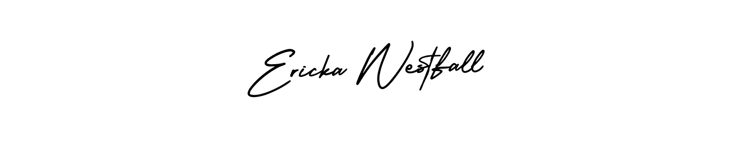 Ericka Westfall stylish signature style. Best Handwritten Sign (AmerikaSignatureDemo-Regular) for my name. Handwritten Signature Collection Ideas for my name Ericka Westfall. Ericka Westfall signature style 3 images and pictures png