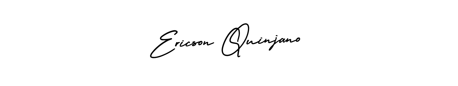 Check out images of Autograph of Ericson Quinjano name. Actor Ericson Quinjano Signature Style. AmerikaSignatureDemo-Regular is a professional sign style online. Ericson Quinjano signature style 3 images and pictures png