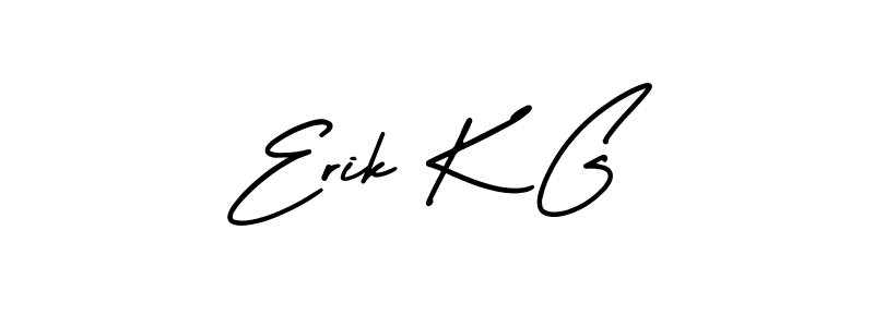 Make a short Erik K G signature style. Manage your documents anywhere anytime using AmerikaSignatureDemo-Regular. Create and add eSignatures, submit forms, share and send files easily. Erik K G signature style 3 images and pictures png