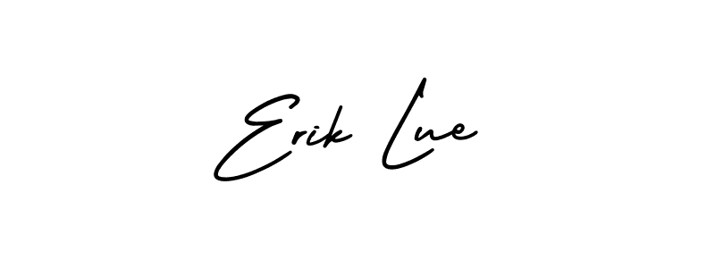 Make a beautiful signature design for name Erik Lue. With this signature (AmerikaSignatureDemo-Regular) style, you can create a handwritten signature for free. Erik Lue signature style 3 images and pictures png