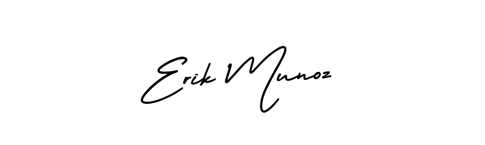 This is the best signature style for the Erik Munoz name. Also you like these signature font (AmerikaSignatureDemo-Regular). Mix name signature. Erik Munoz signature style 3 images and pictures png