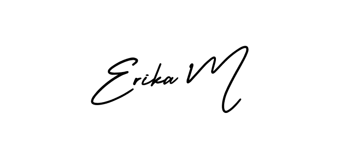 Check out images of Autograph of Erika M name. Actor Erika M Signature Style. AmerikaSignatureDemo-Regular is a professional sign style online. Erika M signature style 3 images and pictures png