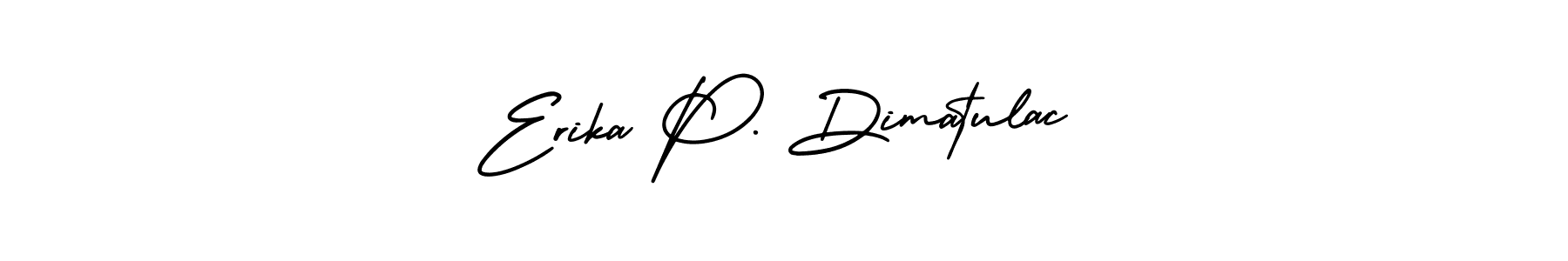 Also we have Erika P. Dimatulac name is the best signature style. Create professional handwritten signature collection using AmerikaSignatureDemo-Regular autograph style. Erika P. Dimatulac signature style 3 images and pictures png