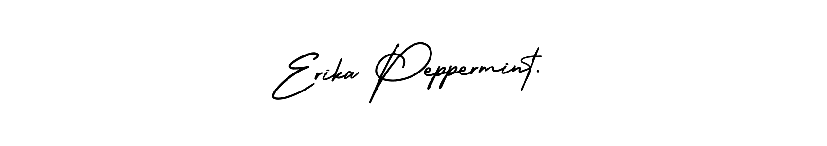 AmerikaSignatureDemo-Regular is a professional signature style that is perfect for those who want to add a touch of class to their signature. It is also a great choice for those who want to make their signature more unique. Get Erika Peppermint. name to fancy signature for free. Erika Peppermint. signature style 3 images and pictures png