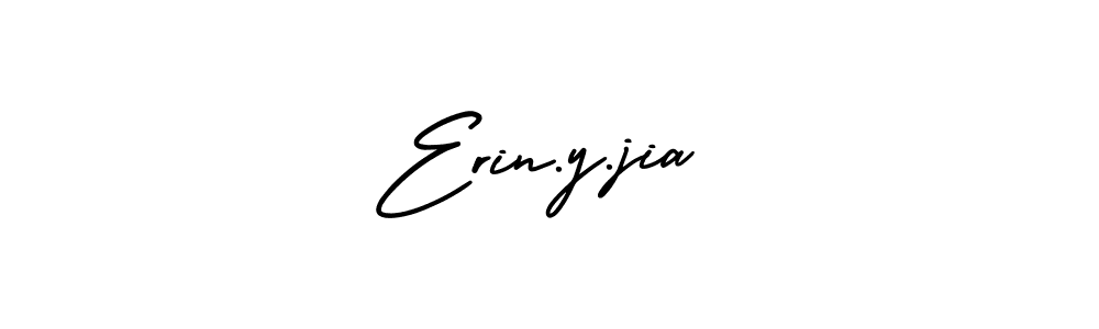 Design your own signature with our free online signature maker. With this signature software, you can create a handwritten (AmerikaSignatureDemo-Regular) signature for name Erin.y.jia. Erin.y.jia signature style 3 images and pictures png