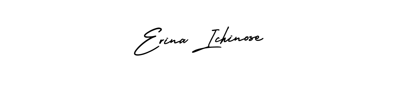 The best way (AmerikaSignatureDemo-Regular) to make a short signature is to pick only two or three words in your name. The name Erina Ichinose include a total of six letters. For converting this name. Erina Ichinose signature style 3 images and pictures png