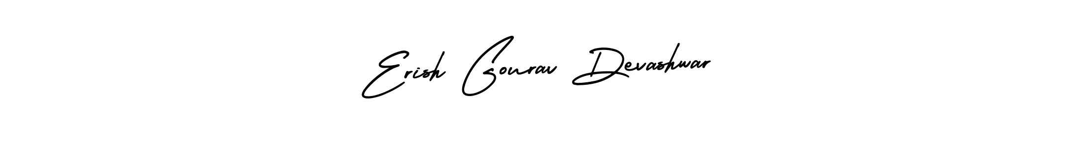 Make a beautiful signature design for name Erish Gourav Devashwar. With this signature (AmerikaSignatureDemo-Regular) style, you can create a handwritten signature for free. Erish Gourav Devashwar signature style 3 images and pictures png