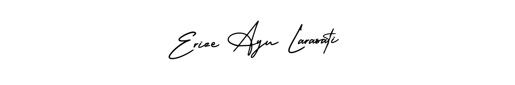 Design your own signature with our free online signature maker. With this signature software, you can create a handwritten (AmerikaSignatureDemo-Regular) signature for name Erize Ayu Larasati. Erize Ayu Larasati signature style 3 images and pictures png