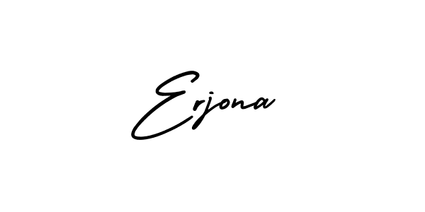 Check out images of Autograph of Erjona name. Actor Erjona Signature Style. AmerikaSignatureDemo-Regular is a professional sign style online. Erjona signature style 3 images and pictures png