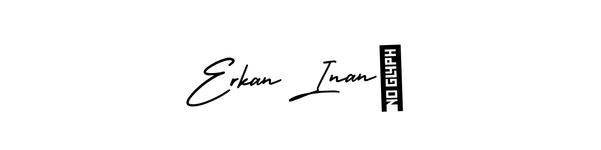 Create a beautiful signature design for name Erkan InanÇ. With this signature (AmerikaSignatureDemo-Regular) fonts, you can make a handwritten signature for free. Erkan InanÇ signature style 3 images and pictures png