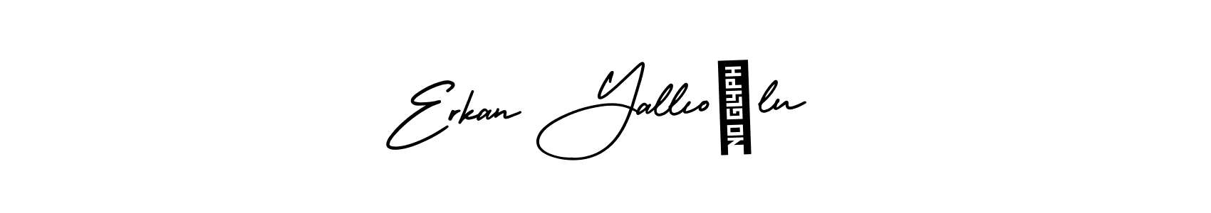 Also You can easily find your signature by using the search form. We will create Erkan Yallıoğlu name handwritten signature images for you free of cost using AmerikaSignatureDemo-Regular sign style. Erkan Yallıoğlu signature style 3 images and pictures png