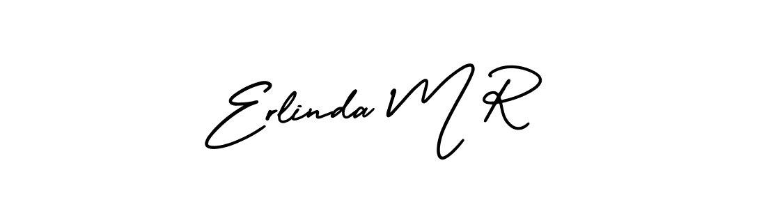 if you are searching for the best signature style for your name Erlinda M R. so please give up your signature search. here we have designed multiple signature styles  using AmerikaSignatureDemo-Regular. Erlinda M R signature style 3 images and pictures png