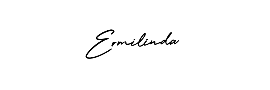 Use a signature maker to create a handwritten signature online. With this signature software, you can design (AmerikaSignatureDemo-Regular) your own signature for name Ermilinda. Ermilinda signature style 3 images and pictures png