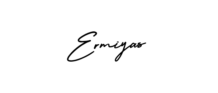 Also we have Ermiyas name is the best signature style. Create professional handwritten signature collection using AmerikaSignatureDemo-Regular autograph style. Ermiyas signature style 3 images and pictures png