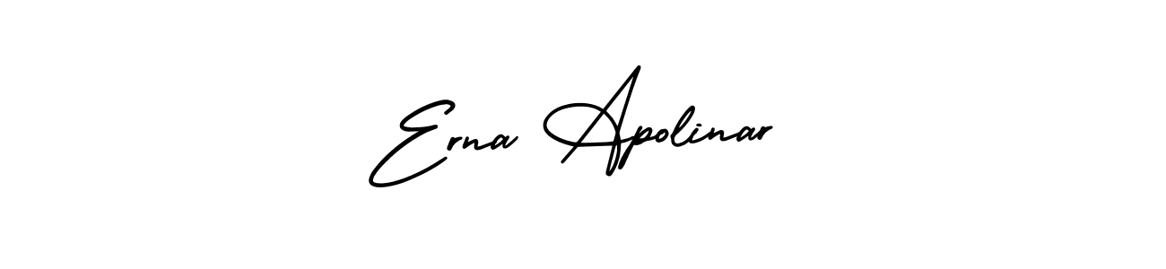 AmerikaSignatureDemo-Regular is a professional signature style that is perfect for those who want to add a touch of class to their signature. It is also a great choice for those who want to make their signature more unique. Get Erna Apolinar name to fancy signature for free. Erna Apolinar signature style 3 images and pictures png