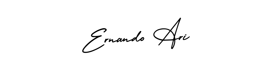 Create a beautiful signature design for name Ernando Ari. With this signature (AmerikaSignatureDemo-Regular) fonts, you can make a handwritten signature for free. Ernando Ari signature style 3 images and pictures png