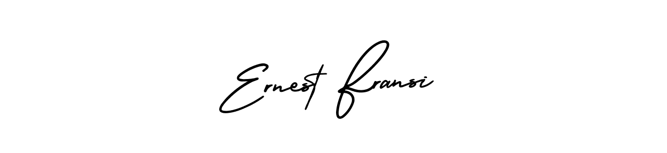 Make a beautiful signature design for name Ernest Fransi. With this signature (AmerikaSignatureDemo-Regular) style, you can create a handwritten signature for free. Ernest Fransi signature style 3 images and pictures png