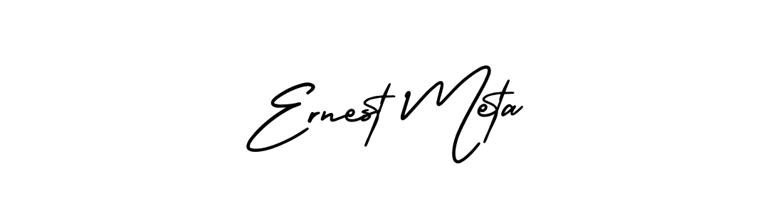 Also You can easily find your signature by using the search form. We will create Ernest Meta name handwritten signature images for you free of cost using AmerikaSignatureDemo-Regular sign style. Ernest Meta signature style 3 images and pictures png