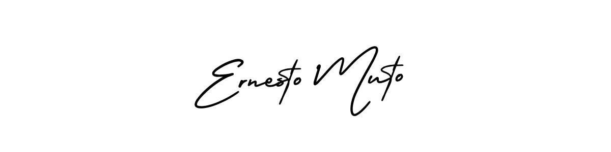 It looks lik you need a new signature style for name Ernesto Muto. Design unique handwritten (AmerikaSignatureDemo-Regular) signature with our free signature maker in just a few clicks. Ernesto Muto signature style 3 images and pictures png