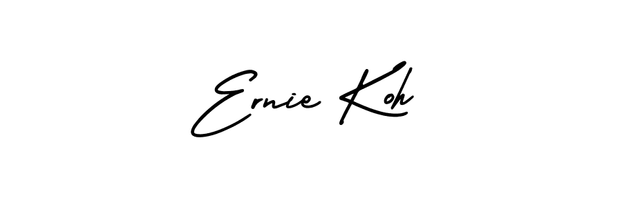 How to make Ernie Koh signature? AmerikaSignatureDemo-Regular is a professional autograph style. Create handwritten signature for Ernie Koh name. Ernie Koh signature style 3 images and pictures png