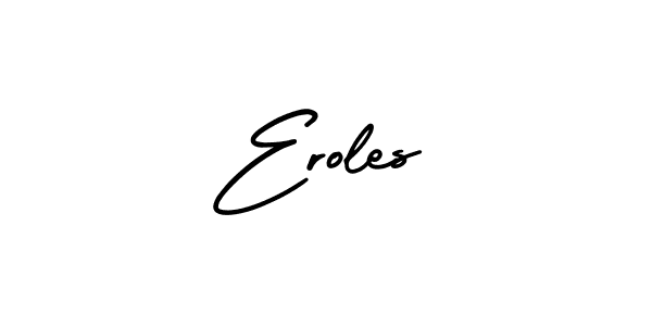 It looks lik you need a new signature style for name Eroles. Design unique handwritten (AmerikaSignatureDemo-Regular) signature with our free signature maker in just a few clicks. Eroles signature style 3 images and pictures png
