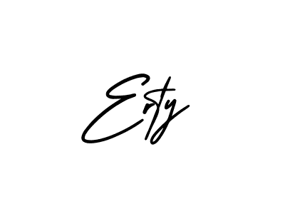 How to make Erty signature? AmerikaSignatureDemo-Regular is a professional autograph style. Create handwritten signature for Erty name. Erty signature style 3 images and pictures png