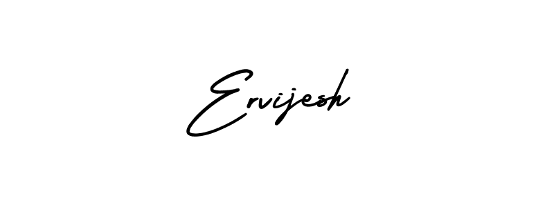 Make a short Ervijesh signature style. Manage your documents anywhere anytime using AmerikaSignatureDemo-Regular. Create and add eSignatures, submit forms, share and send files easily. Ervijesh signature style 3 images and pictures png