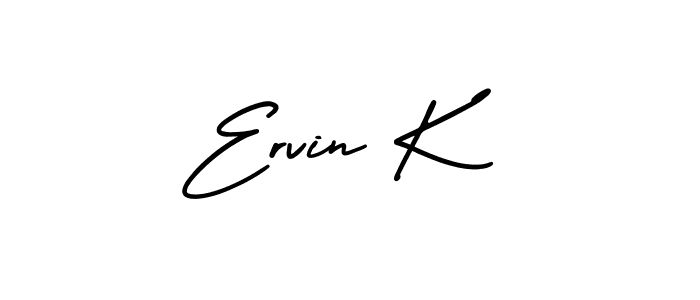 AmerikaSignatureDemo-Regular is a professional signature style that is perfect for those who want to add a touch of class to their signature. It is also a great choice for those who want to make their signature more unique. Get Ervin K name to fancy signature for free. Ervin K signature style 3 images and pictures png