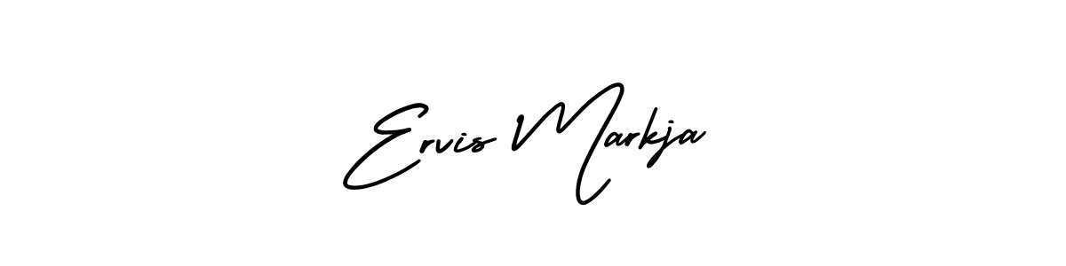 Also we have Ervis Markja name is the best signature style. Create professional handwritten signature collection using AmerikaSignatureDemo-Regular autograph style. Ervis Markja signature style 3 images and pictures png
