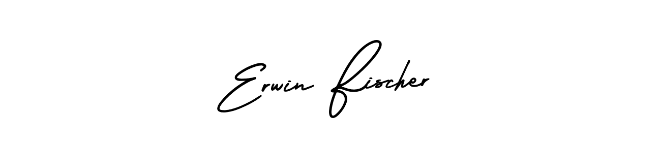 Erwin Fischer stylish signature style. Best Handwritten Sign (AmerikaSignatureDemo-Regular) for my name. Handwritten Signature Collection Ideas for my name Erwin Fischer. Erwin Fischer signature style 3 images and pictures png