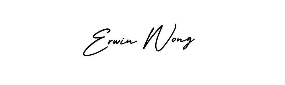 Erwin Wong stylish signature style. Best Handwritten Sign (AmerikaSignatureDemo-Regular) for my name. Handwritten Signature Collection Ideas for my name Erwin Wong. Erwin Wong signature style 3 images and pictures png