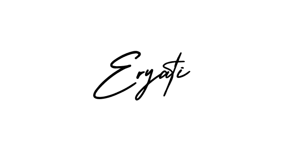 if you are searching for the best signature style for your name Eryati. so please give up your signature search. here we have designed multiple signature styles  using AmerikaSignatureDemo-Regular. Eryati signature style 3 images and pictures png