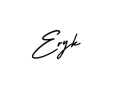 How to Draw Eryk signature style? AmerikaSignatureDemo-Regular is a latest design signature styles for name Eryk. Eryk signature style 3 images and pictures png