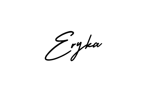 It looks lik you need a new signature style for name Eryka. Design unique handwritten (AmerikaSignatureDemo-Regular) signature with our free signature maker in just a few clicks. Eryka signature style 3 images and pictures png