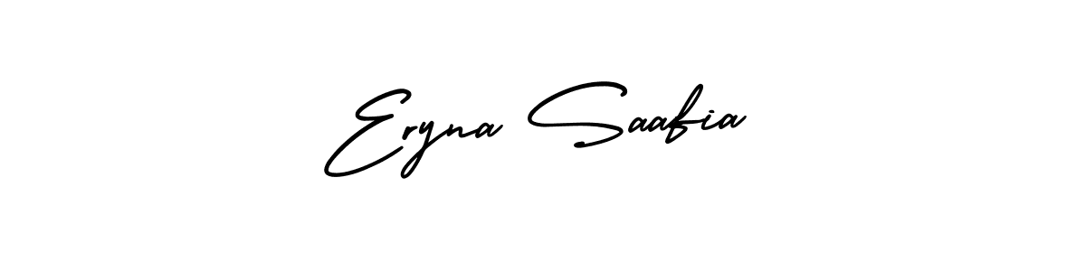 if you are searching for the best signature style for your name Eryna Saafia. so please give up your signature search. here we have designed multiple signature styles  using AmerikaSignatureDemo-Regular. Eryna Saafia signature style 3 images and pictures png