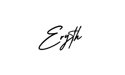 AmerikaSignatureDemo-Regular is a professional signature style that is perfect for those who want to add a touch of class to their signature. It is also a great choice for those who want to make their signature more unique. Get Eryth name to fancy signature for free. Eryth signature style 3 images and pictures png