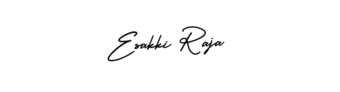 Create a beautiful signature design for name Esakki Raja. With this signature (AmerikaSignatureDemo-Regular) fonts, you can make a handwritten signature for free. Esakki Raja signature style 3 images and pictures png