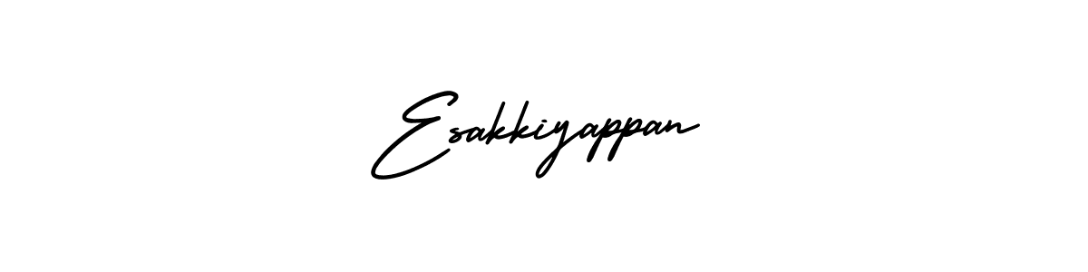 You should practise on your own different ways (AmerikaSignatureDemo-Regular) to write your name (Esakkiyappan) in signature. don't let someone else do it for you. Esakkiyappan signature style 3 images and pictures png