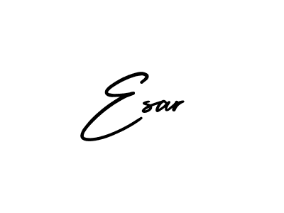 Make a beautiful signature design for name Esar. With this signature (AmerikaSignatureDemo-Regular) style, you can create a handwritten signature for free. Esar signature style 3 images and pictures png